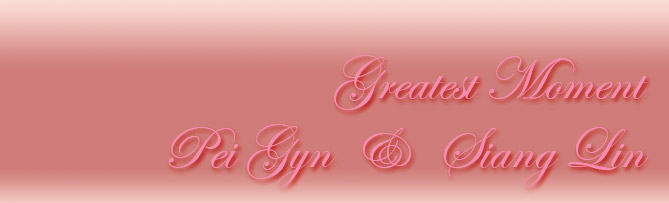 Welcome to Pei Gyn & Siang Lin Wedding Website